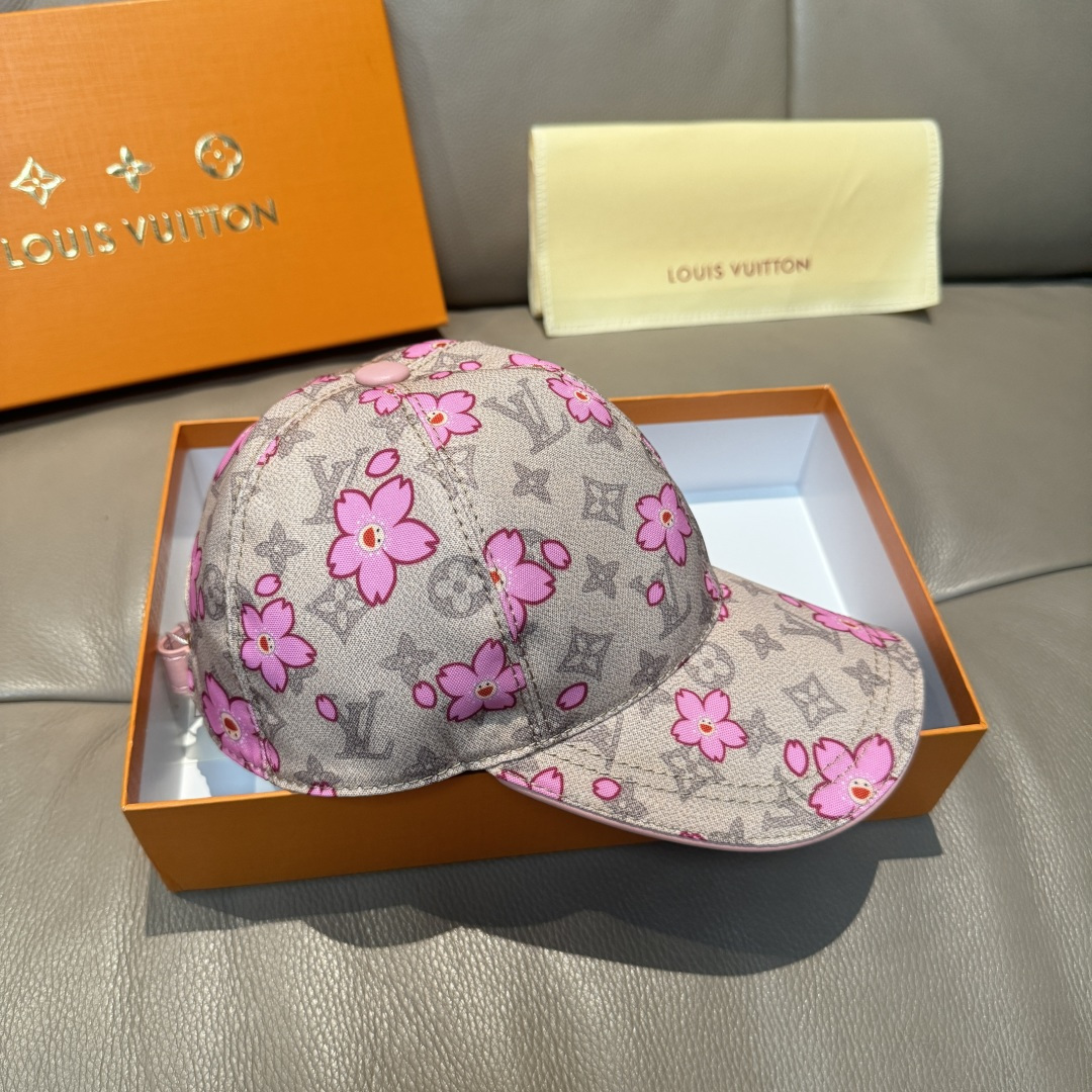 
LV x TM MONOGRAM CHERRY BLOSSOM 印花棒球帽出货啦