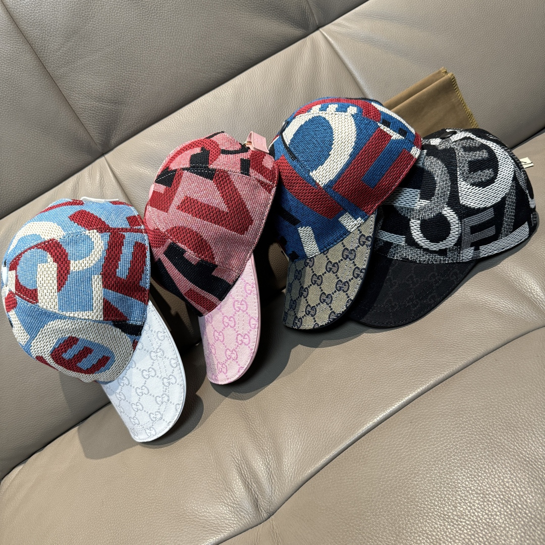 
古奇2025新款
配盒子布袋，Gucci(古奇)新款原单棒球帽😍涂鸦艺术棒球帽😍专柜11开模订制，最高