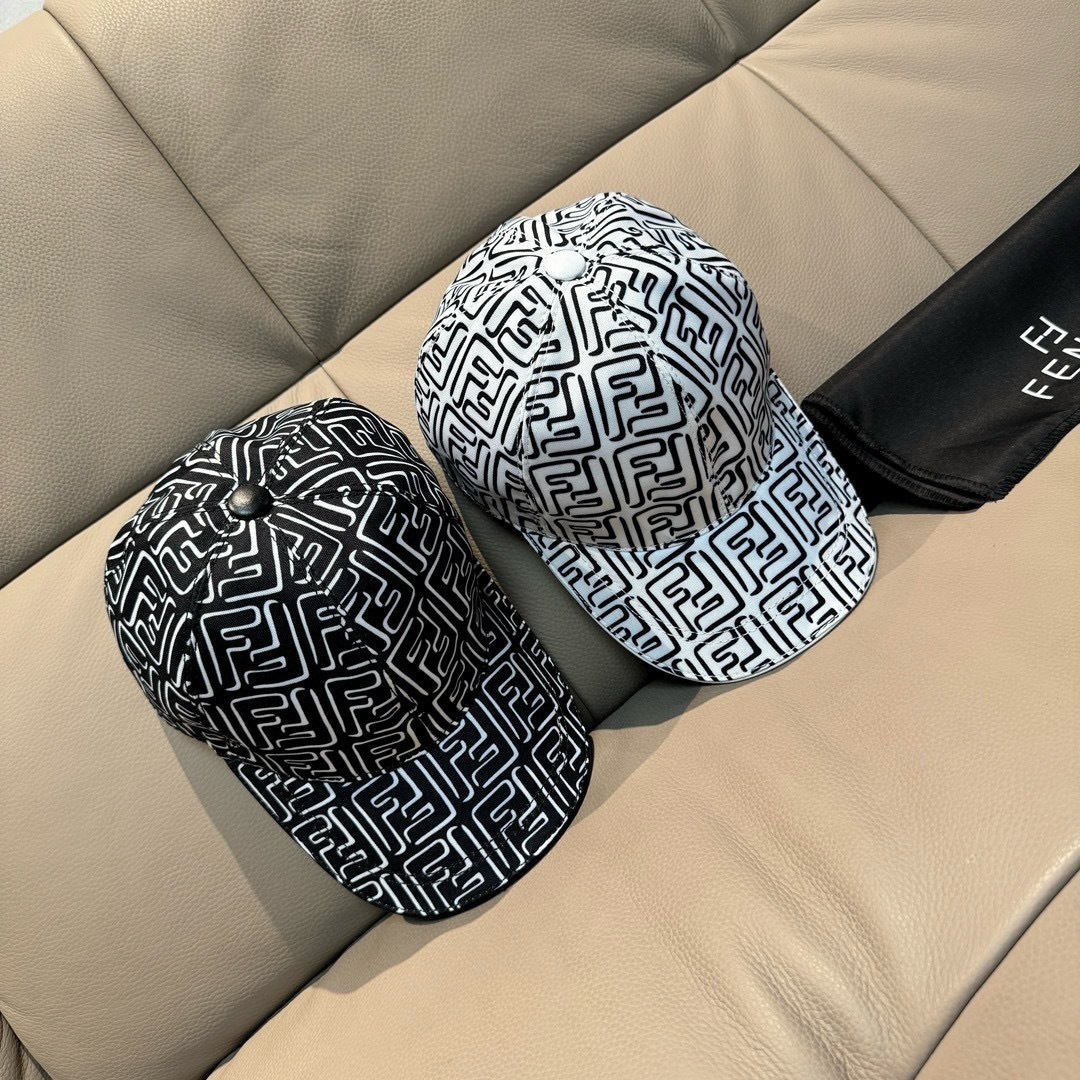 
配盒子布袋，Fendi（芬迪）新款原单棒球帽， 双F提花，专柜常年热卖款，口碑极佳，11开模订制，原版