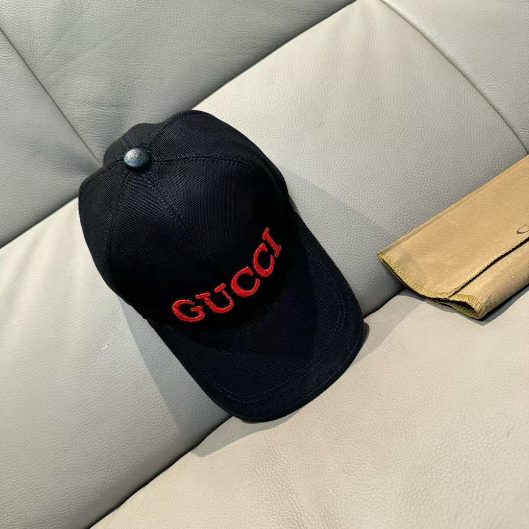 
配盒子布袋，Gucci(古奇)新款原单棒球帽，GUCCI刺绣，11开模订制，重工刺绣，细节可媲美专柜，