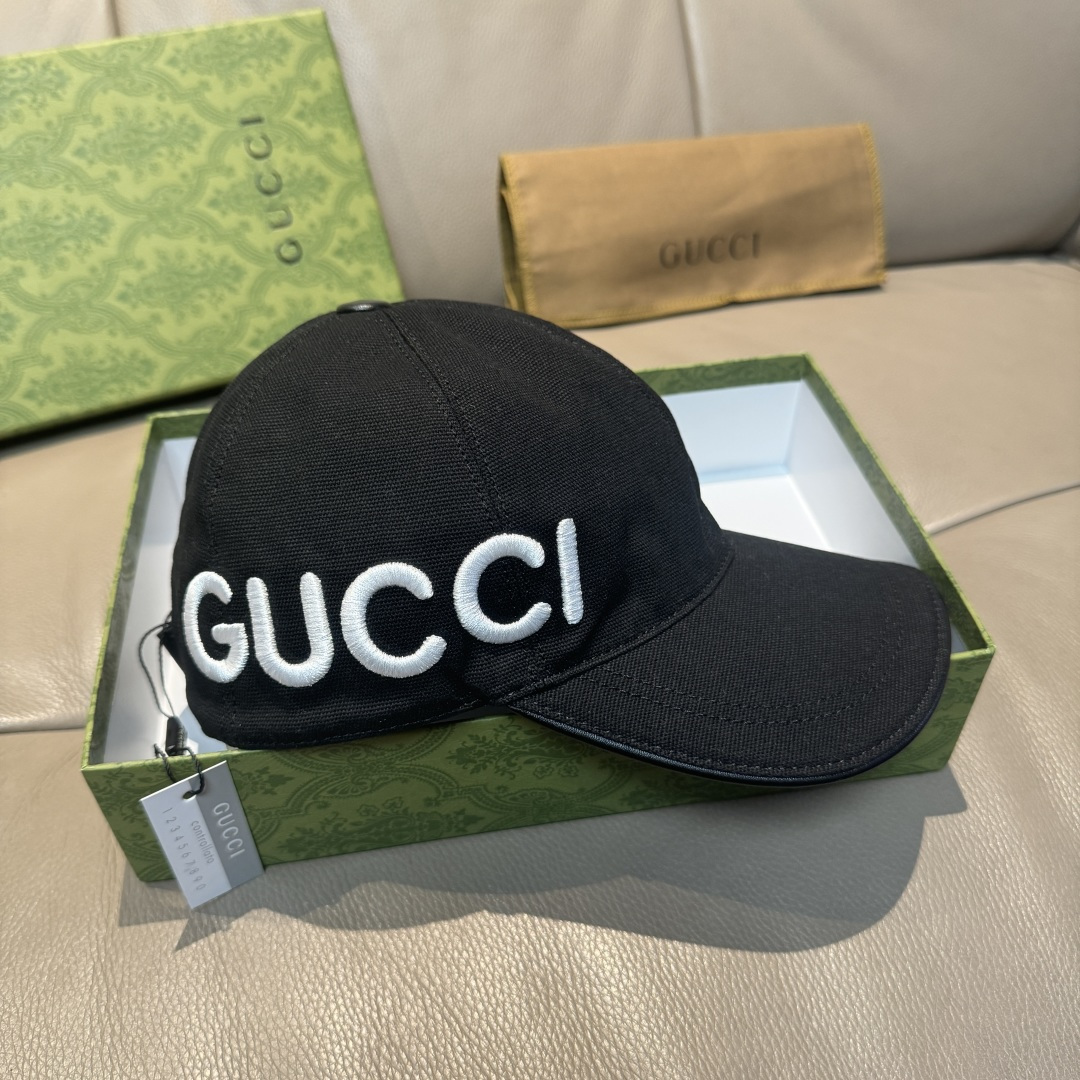 
配盒子布袋，Gucci(古奇)新款原单棒球帽，Loved系列，11开模订制，重工刺绣，细节可媲美专柜，