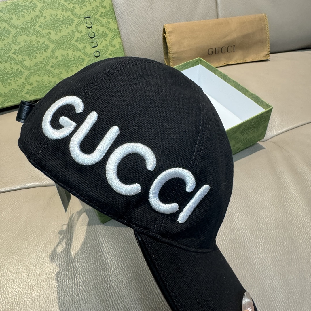 
配盒子布袋，Gucci(古奇)新款原单棒球帽，Loved系列，11开模订制，重工刺绣，细节可媲美专柜，
