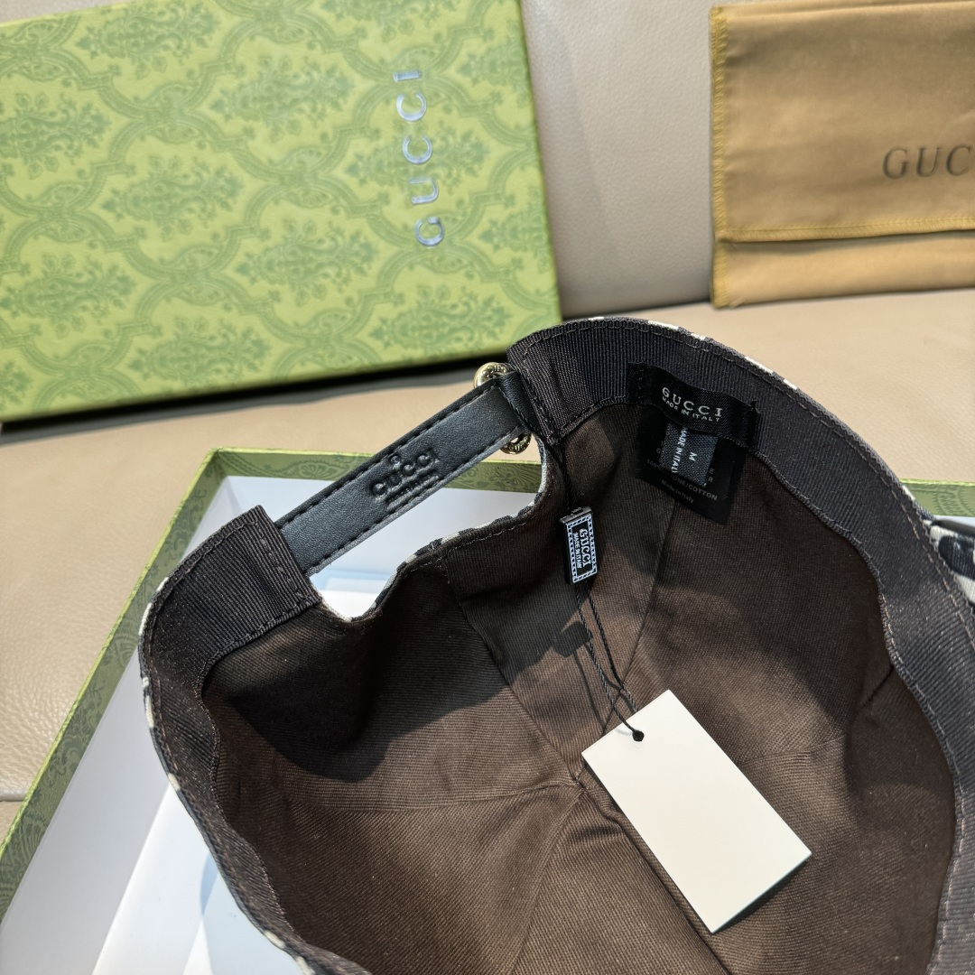 官网新款出货配包装布袋，Gucci古奇最新款原单棒球帽， 大双G，专柜1:1开模订制，完美对花，原版帆布