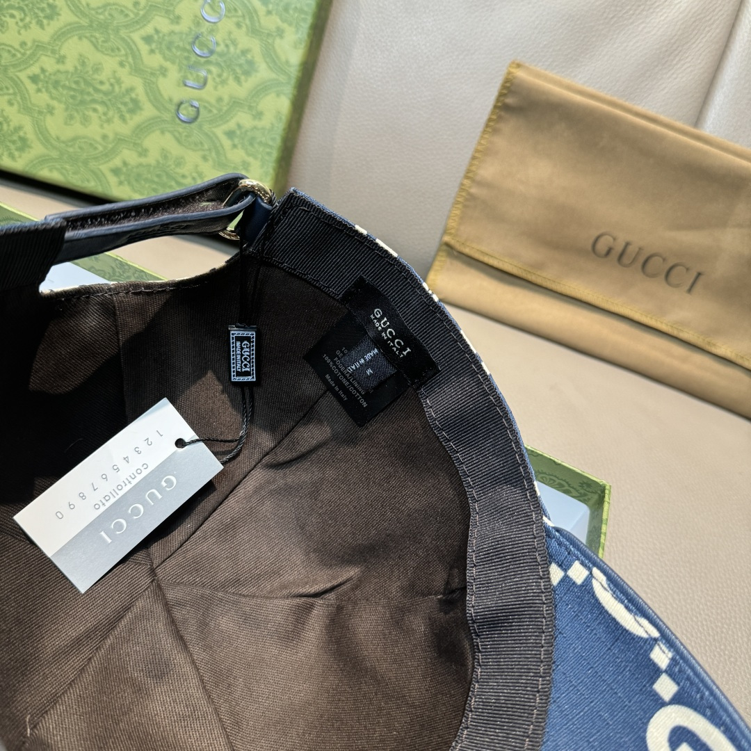 官网新款出货配包装布袋，Gucci古奇最新款原单棒球帽， 大双G，专柜1:1开模订制，完美对花，原版帆布