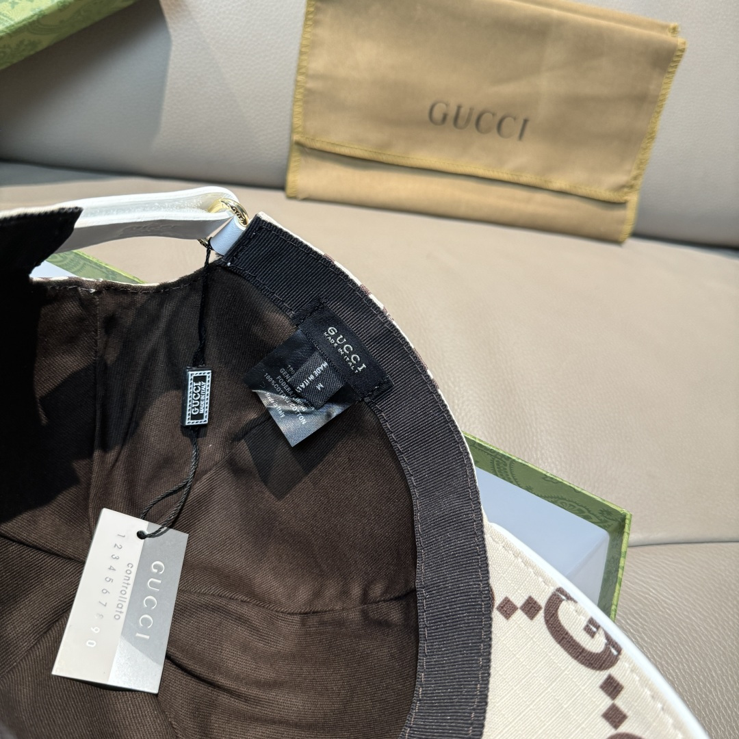 官网新款出货配包装布袋，Gucci古奇最新款原单棒球帽， 大双G，专柜1:1开模订制，完美对花，原版帆布