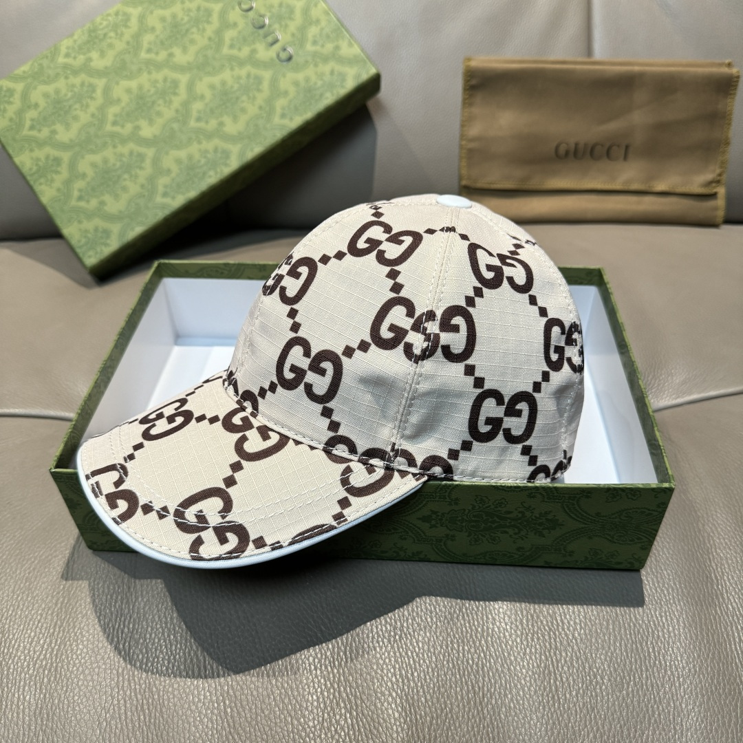 官网新款出货配包装布袋，Gucci古奇最新款原单棒球帽， 大双G，专柜1:1开模订制，完美对花，原版帆布