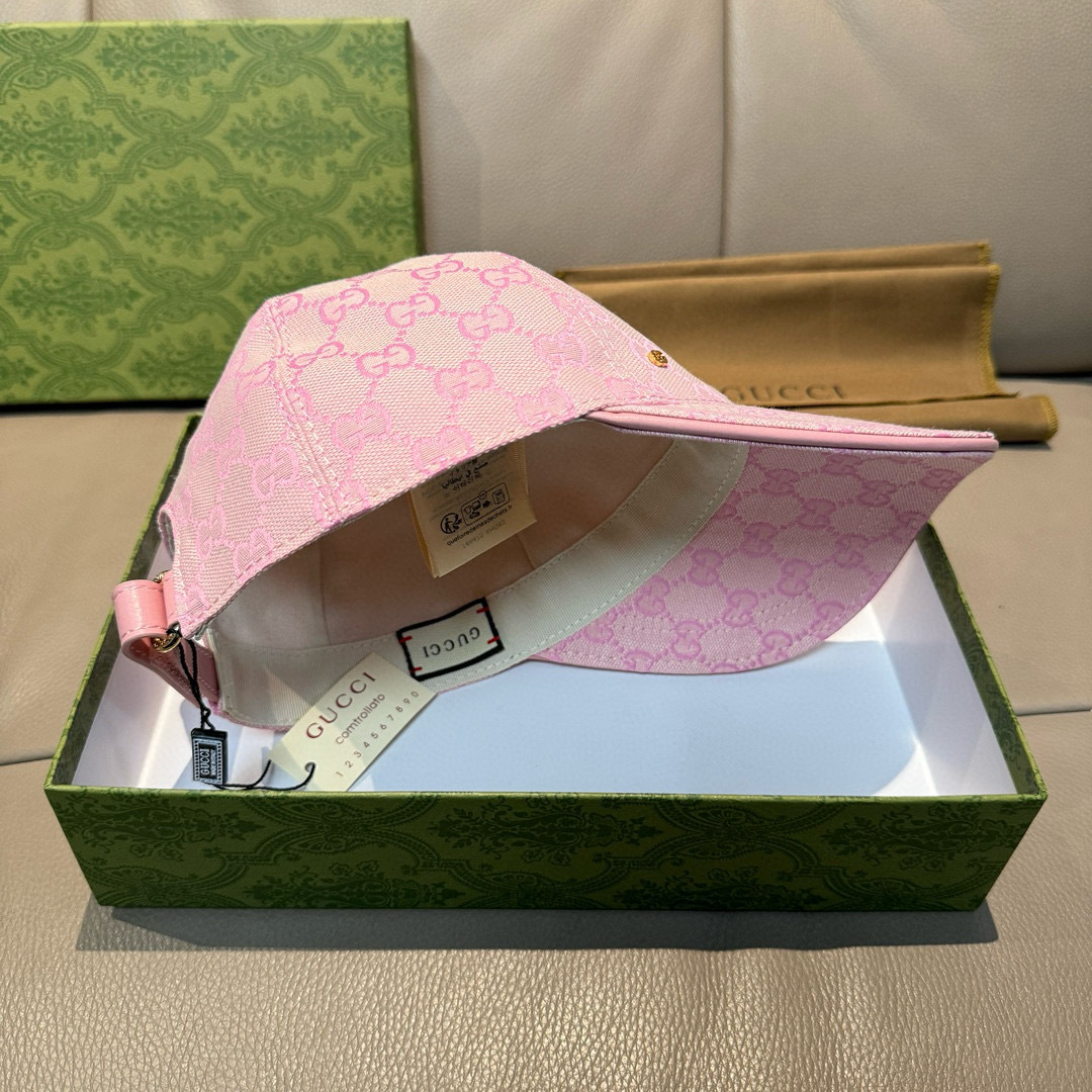 配包装布袋，Gucci(古奇)新款原单棒球帽， 金属小双G，专柜最新款，1:1开模订制，正版开模五金，原
