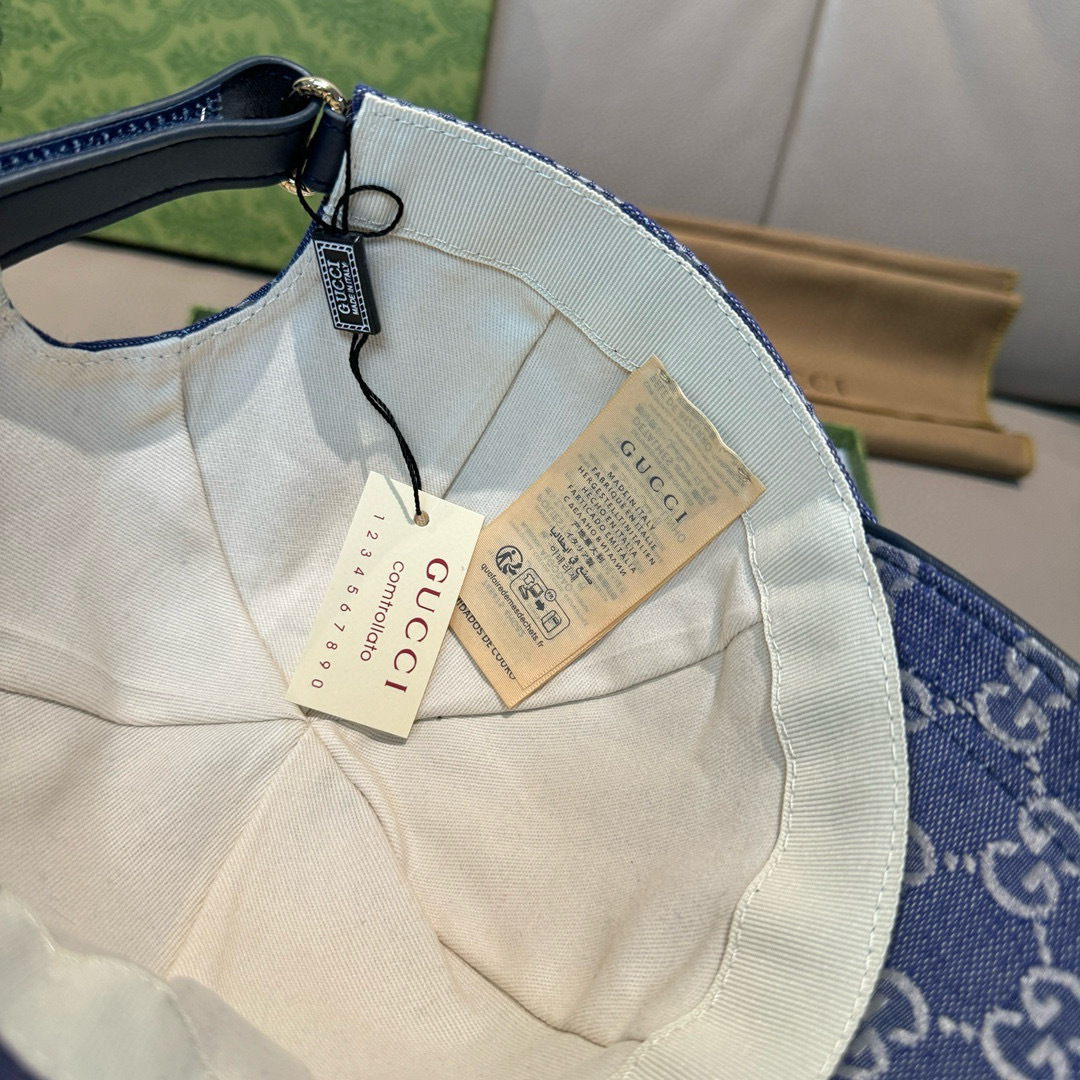 配包装布袋，Gucci(古奇)新款原单棒球帽， 金属小双G，专柜最新款，1:1开模订制，正版开模五金，原