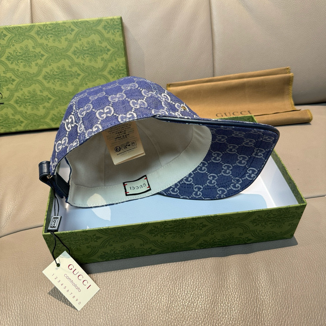 配包装布袋，Gucci(古奇)新款原单棒球帽， 金属小双G，专柜最新款，1:1开模订制，正版开模五金，原