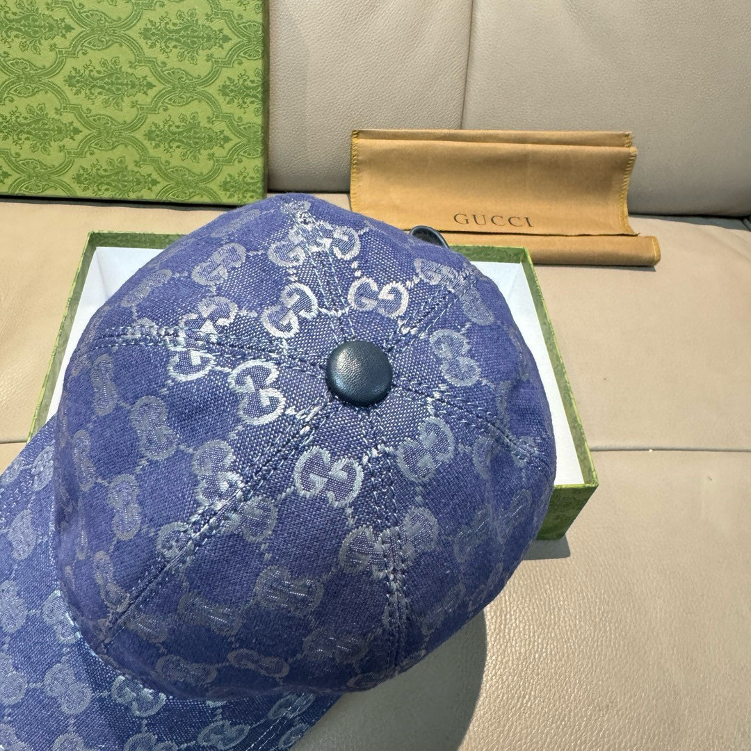 配包装布袋，Gucci(古奇)新款原单棒球帽， 金属小双G，专柜最新款，1:1开模订制，正版开模五金，原