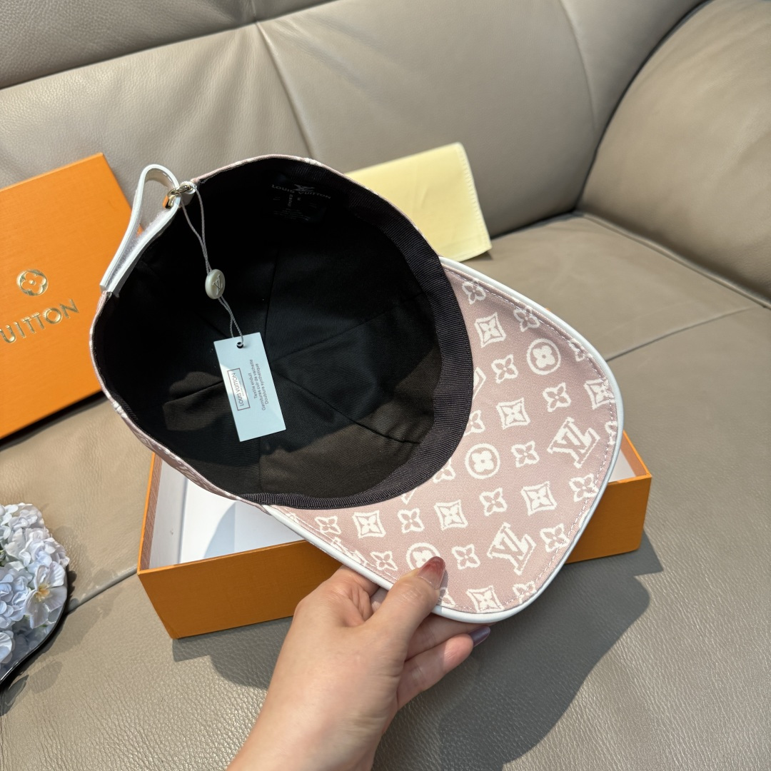 配盒子布袋，LV(路易威登)新款原单棒球帽， 专柜1:1开模订制，原版帆布料+头层牛皮，轻盈透气！质量超
