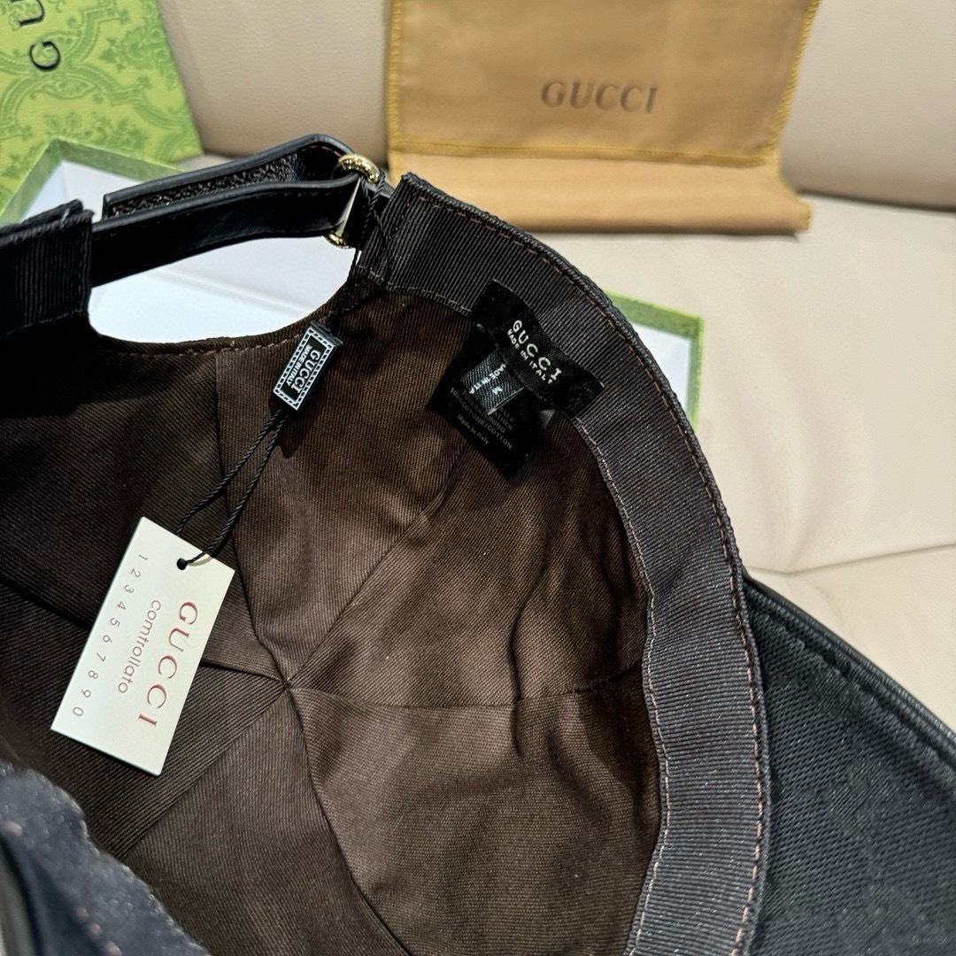 配盒子布袋，Gucci(古奇)新款原单棒球帽， 刺绣小蟒蛇，1:1开模订制，重工刺绣，细腻奢华，细节可媲