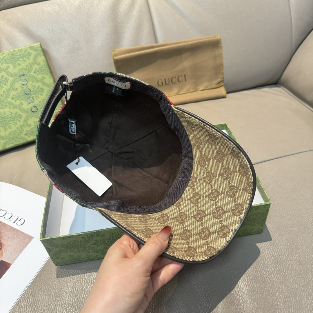 古奇2025新款配盒子布袋，Gucci(古奇)新款原单棒球帽😍涂鸦艺术棒球帽😍专柜1:1开模订制，最高版