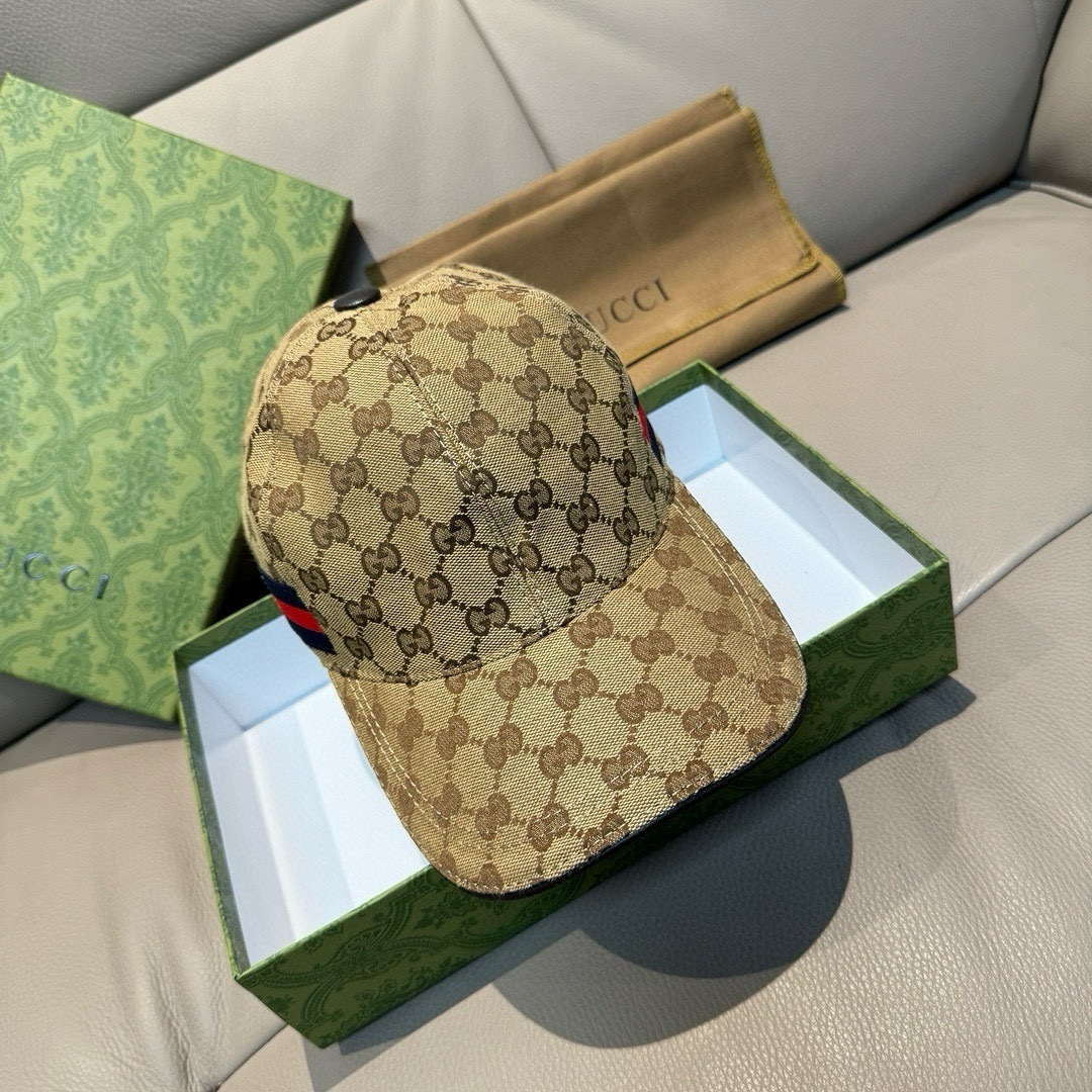 万年经典款出货！配盒子布袋，Gucci(古奇)经典原单棒球帽，蜜蜂织带，专柜1:1开模订制，最高版本，原