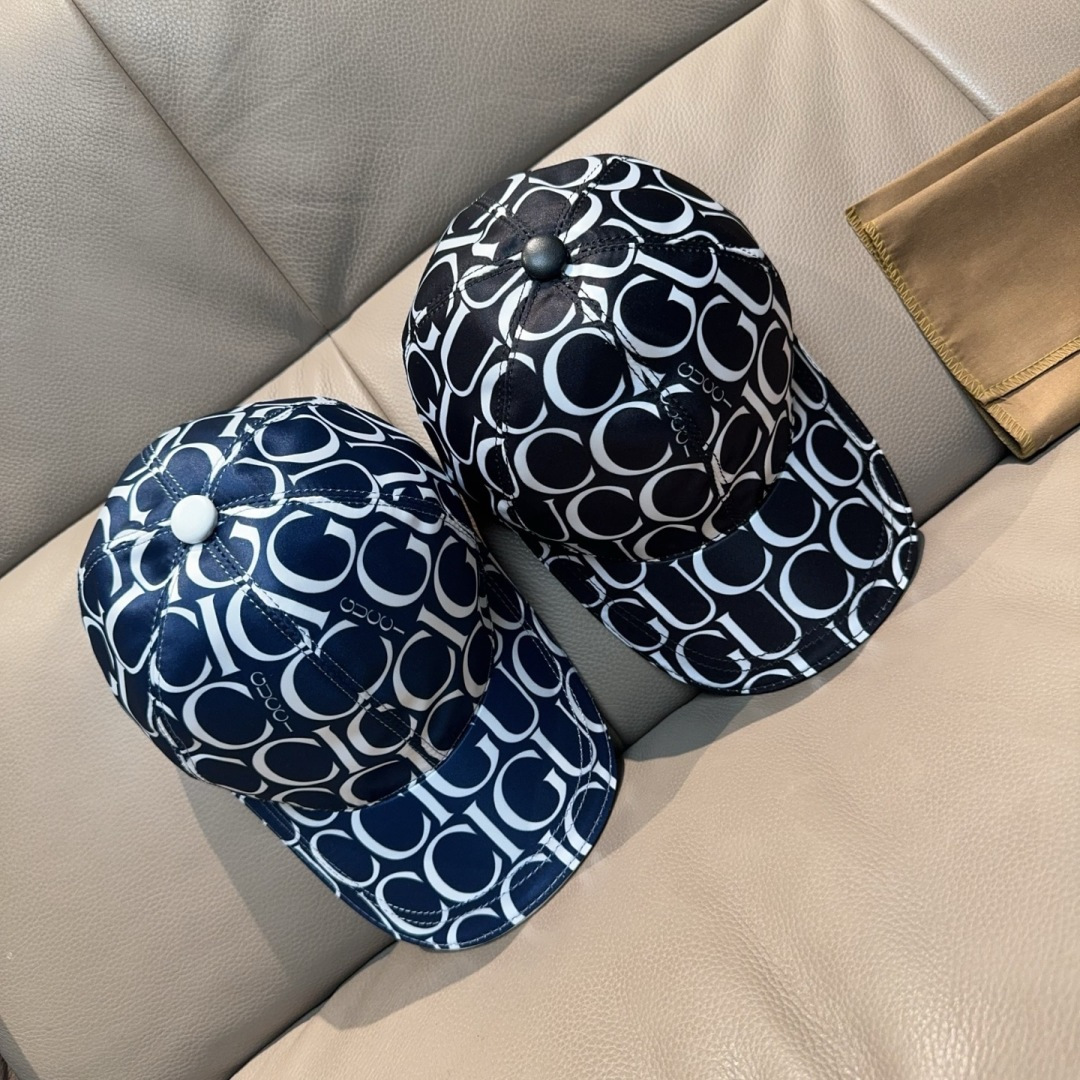 配盒子布袋，Gucci(古奇)新款原单棒球帽， GUCCI丝印，专柜1:1开模订制，原版帆布料+头层牛皮