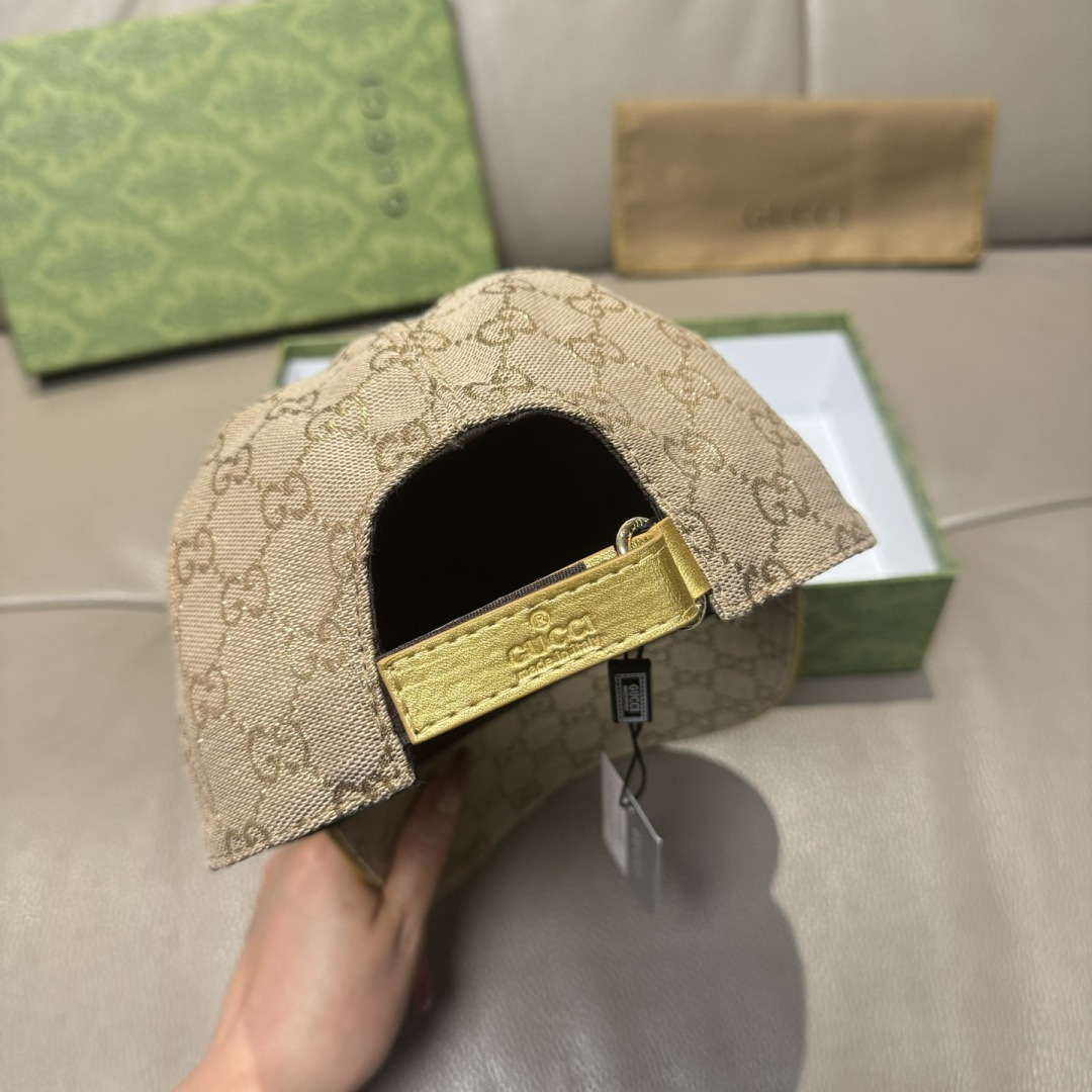 配包装布袋，Gucci(古奇)新款原单棒球帽， 金属双G，专柜最新款，1:1开模订制，正版开模五金，原版