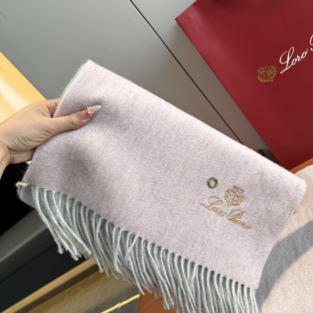 Loro Piana Piana · 诺悠翩雅 【贸易公司尾单 渐变色山羊绒围巾披肩】送人自留都太高大上了 重磅上新