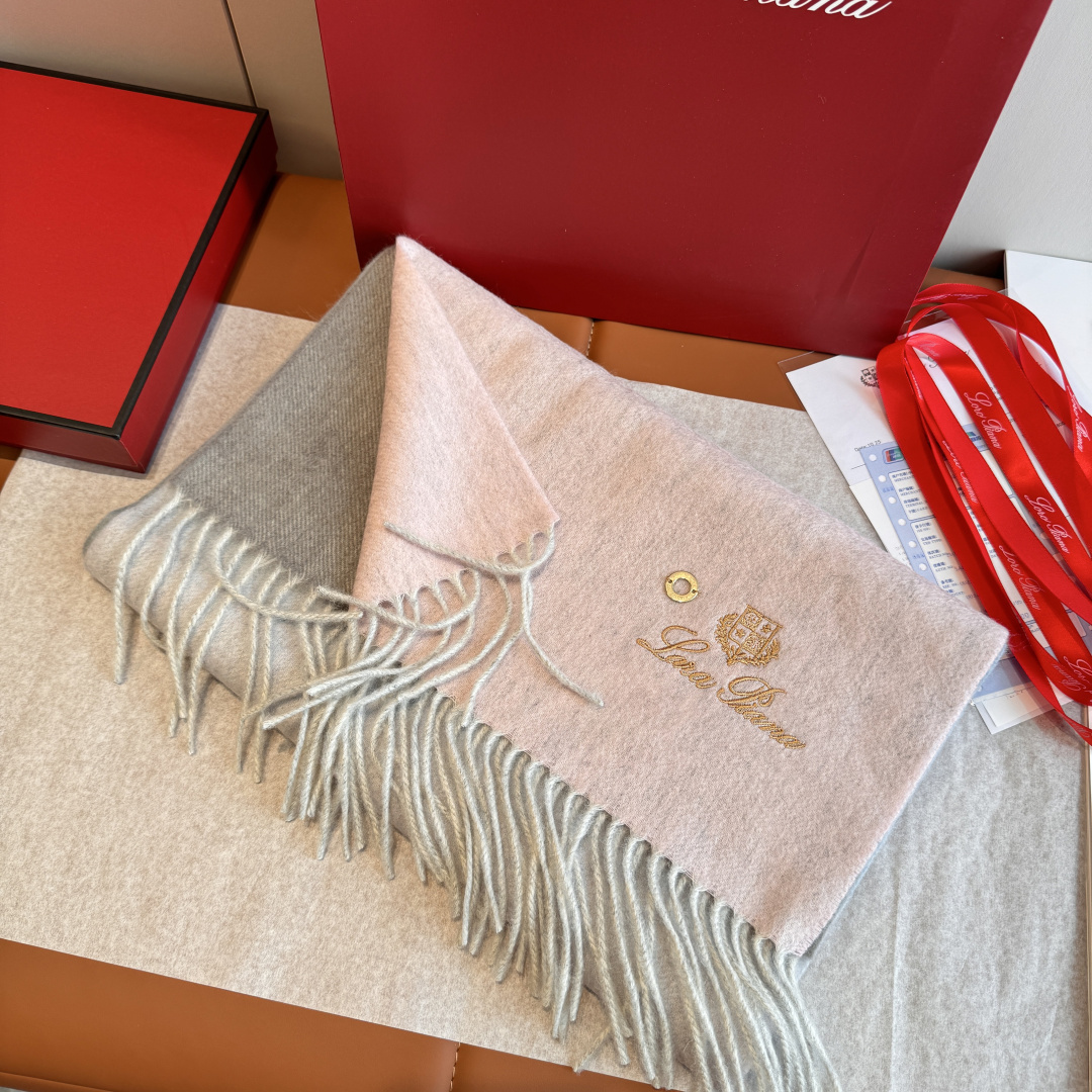 Loro Piana Piana · 诺悠翩雅 【贸易公司尾单 渐变色山羊绒围巾披肩】送人自留都太高大上了 重磅上新