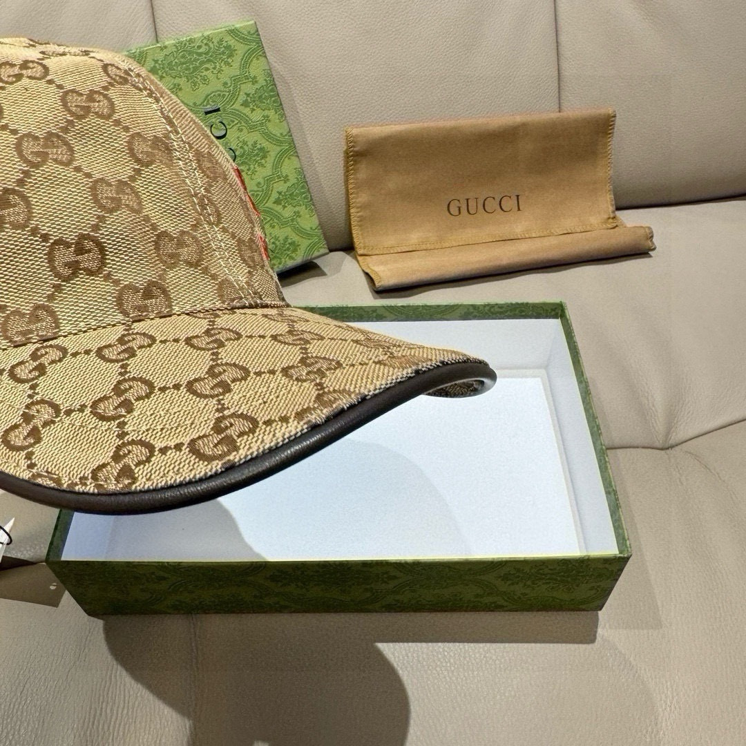 万年经典款出货！配盒子布袋，Gucci(古奇)经典原单棒球帽😍😍gucci小刺绣，专柜1:1开模订制，最