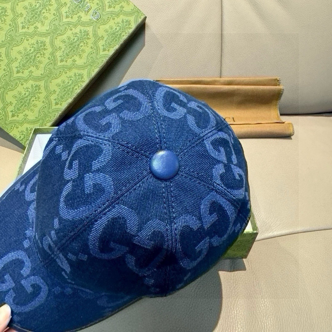 配包装布袋，Gucci古奇新款原单棒球帽， 大双G，专柜1:1开模订制，完美对花，原版帆布面料+头层牛皮