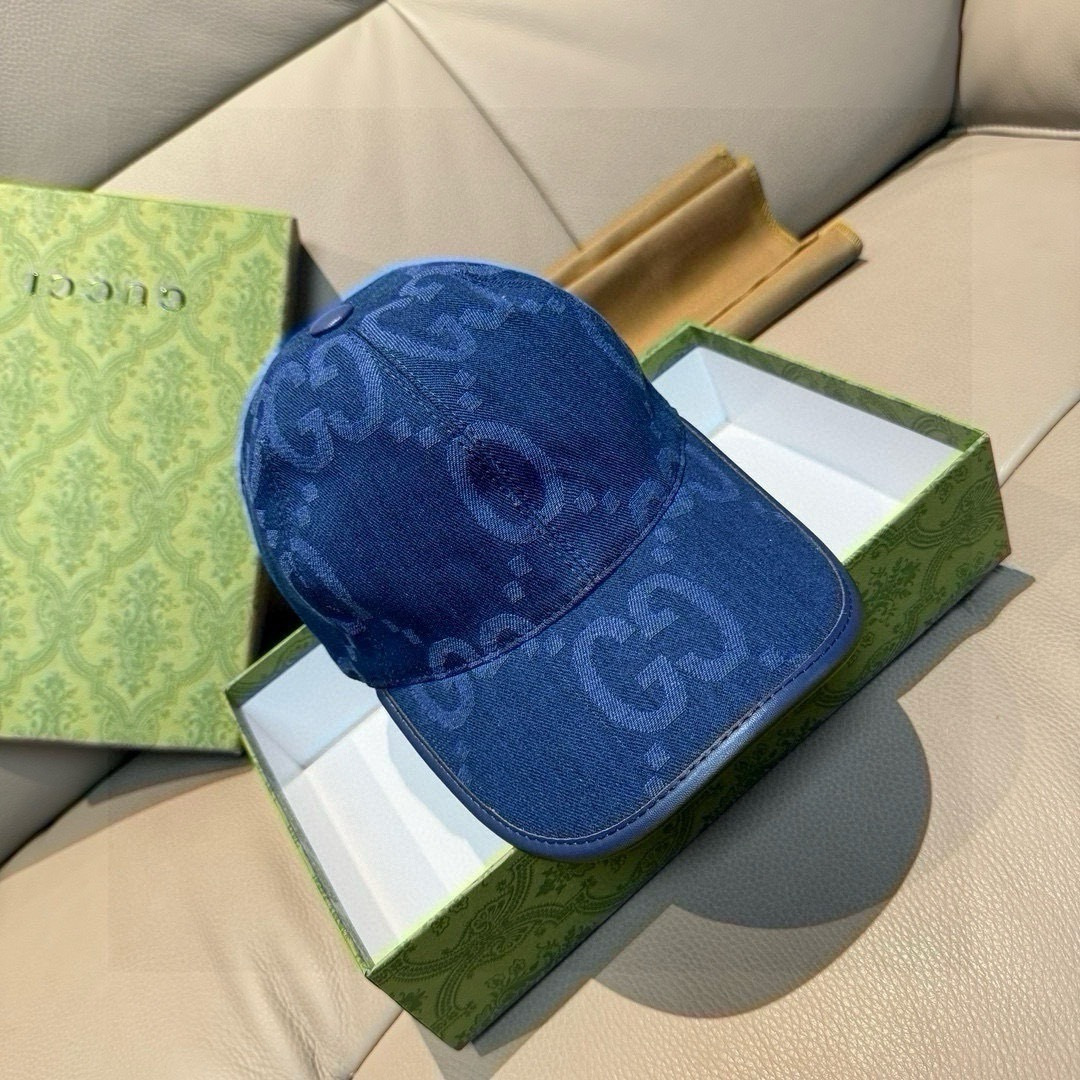 配包装布袋，Gucci古奇新款原单棒球帽， 大双G，专柜1:1开模订制，完美对花，原版帆布面料+头层牛皮