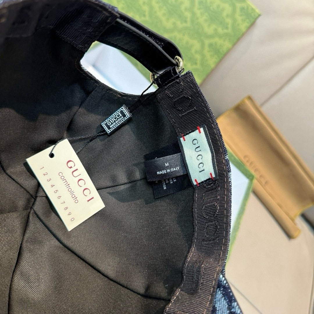 配包装布袋，Gucci古奇新款原单棒球帽， 大双G，专柜1:1开模订制，完美对花，原版帆布面料+头层牛皮