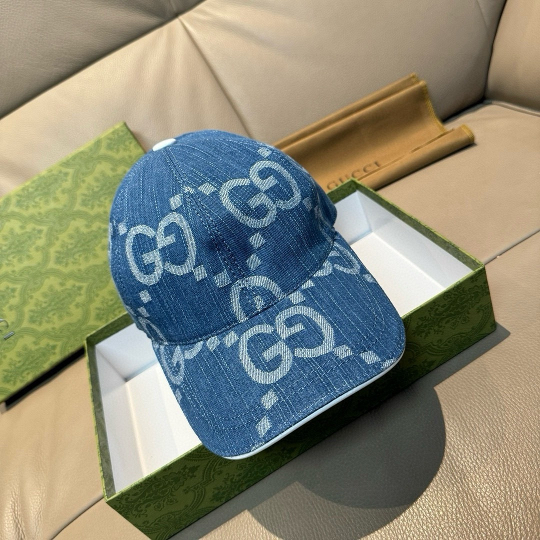 配包装布袋，Gucci古奇新款原单棒球帽， 大双G，专柜1:1开模订制，完美对花，原版帆布面料+头层牛皮
