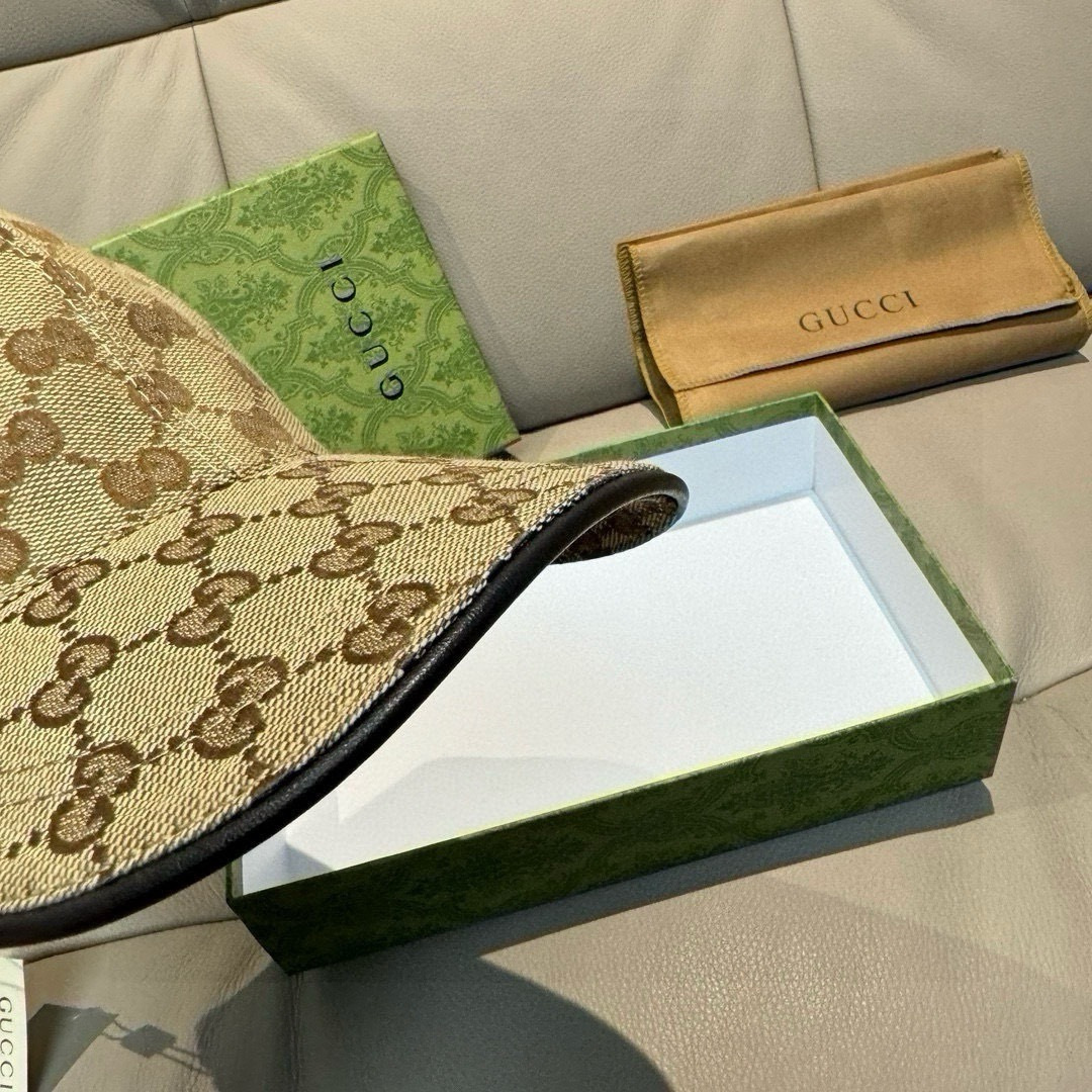 配包装布袋，Gucci古奇新款原单棒球帽， logo织带，专柜1:1开模订制，原版帆布面料+头层牛皮，轻