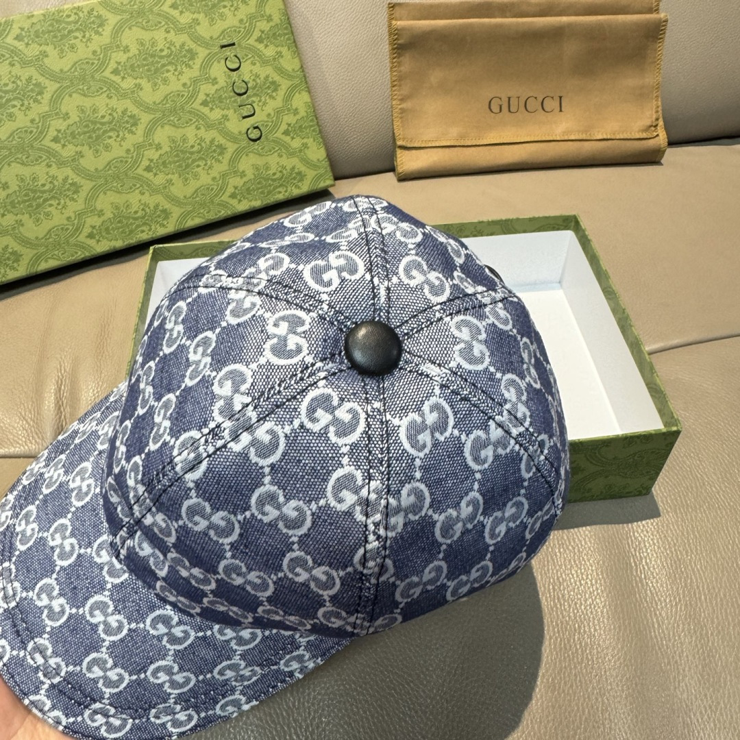 配包装布袋，Gucci(古奇)新款原单棒球帽， 金属小双G，专柜最新款，1:1开模订制，正版开模五金，原
