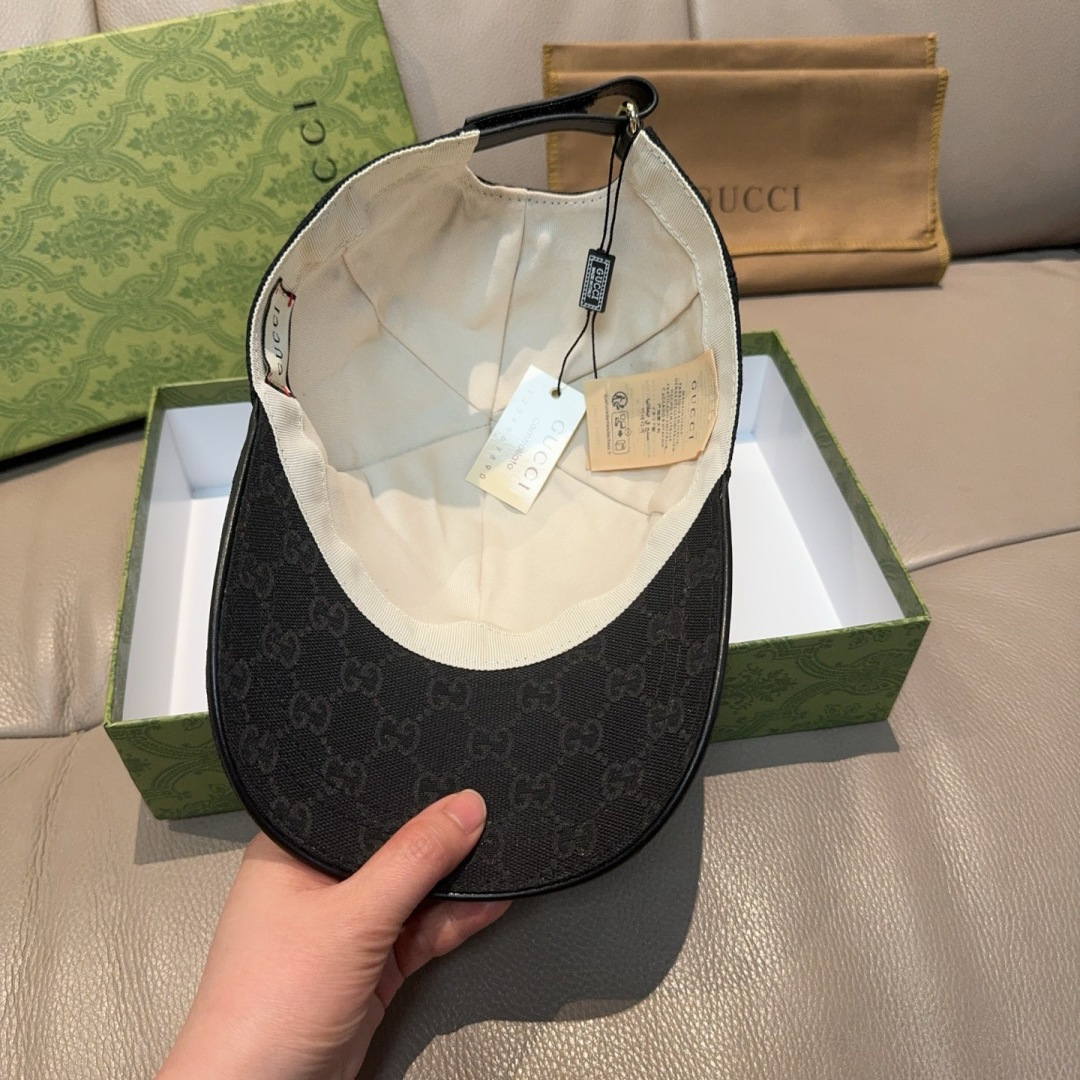 配包装布袋，Gucci(古奇)新款原单棒球帽， 金属小双G，专柜最新款，1:1开模订制，正版开模五金，原
