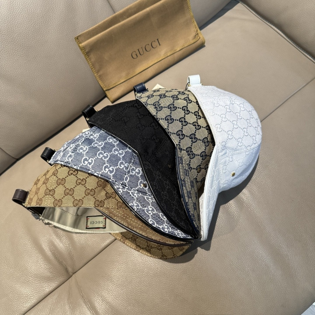 配包装布袋，Gucci(古奇)新款原单棒球帽， 金属小双G，专柜最新款，1:1开模订制，正版开模五金，原