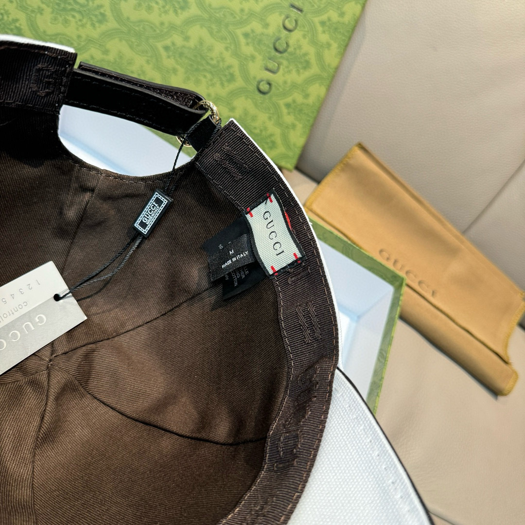 配盒子布袋，Gucci(古奇)新款原单棒球帽，GUCCI刺绣，1:1开模订制，重工刺绣，细节可媲美专柜，