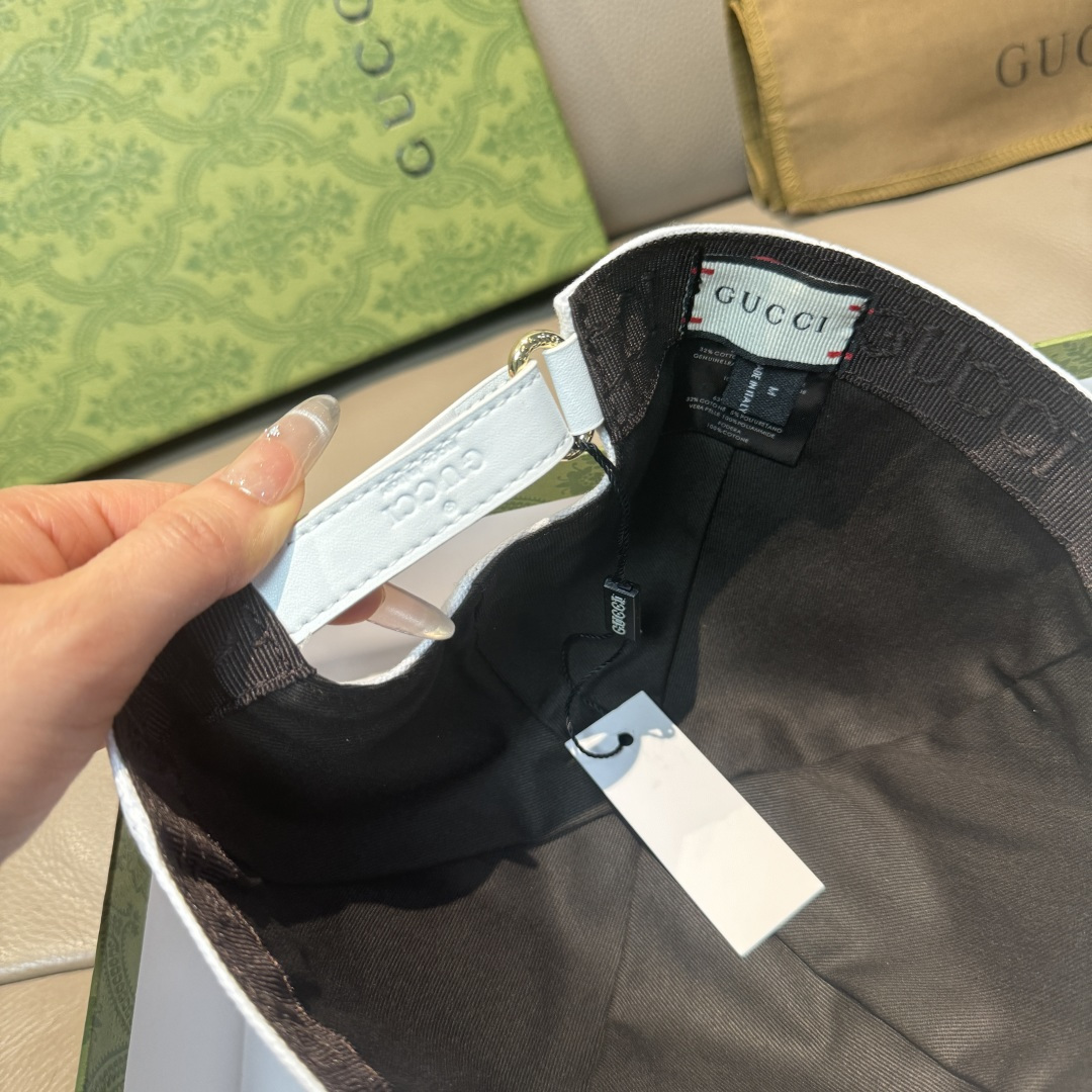 配盒子布袋，Gucci(古奇)新款原单棒球帽，Loved系列，1:1开模订制，重工刺绣，细节可媲美专柜，