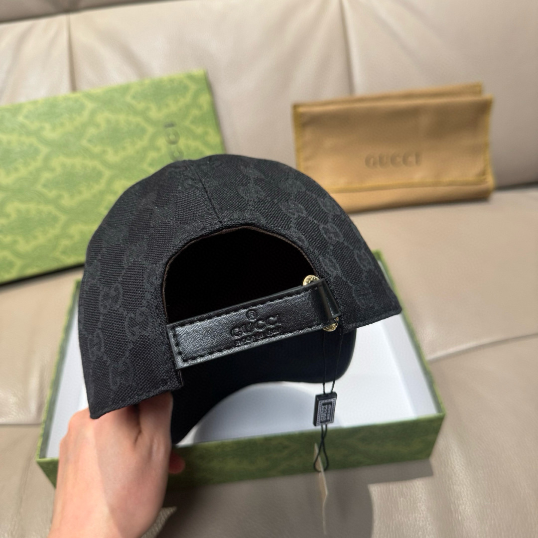 配包装布袋，Gucci(古奇)新款原单棒球帽， 金属双G，专柜最新款，1:1开模订制，正版开模五金，原版