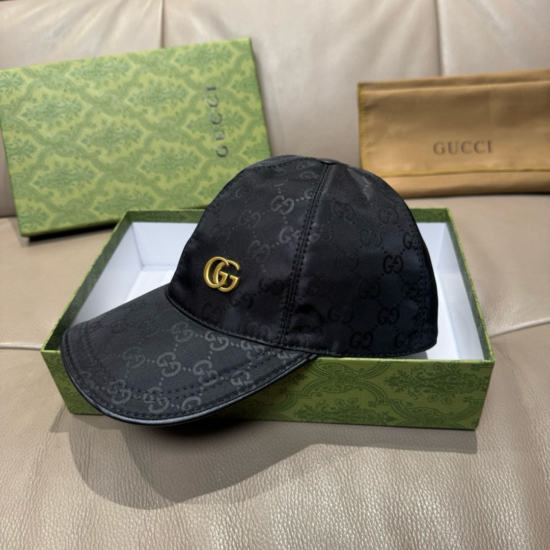 配包装布袋，Gucci(古奇)新款原单棒球帽， 金属双G，专柜最新款，1:1开模订制，正版开模五金，原版