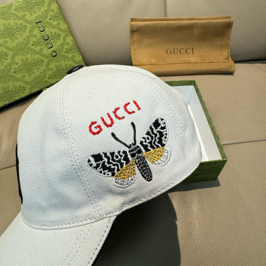 配盒子布袋，NY&Gucci(古奇)合作款，最新款原单棒球帽，1:1开模订制，重工刺绣，细节可媲美专柜，