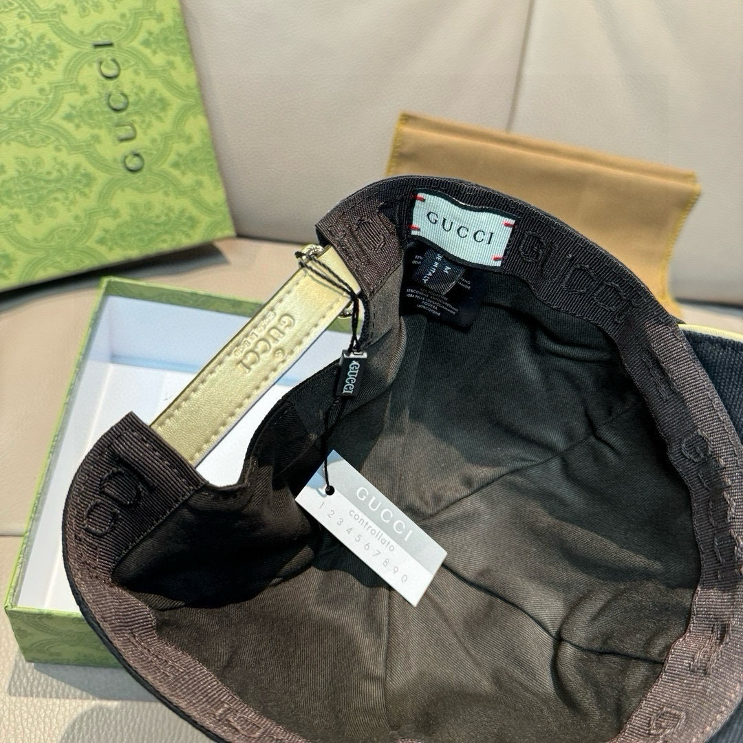 配盒子布袋，NY&Gucci(古奇)合作款，最新款原单棒球帽，1:1开模订制，重工刺绣，细节可媲美专柜，