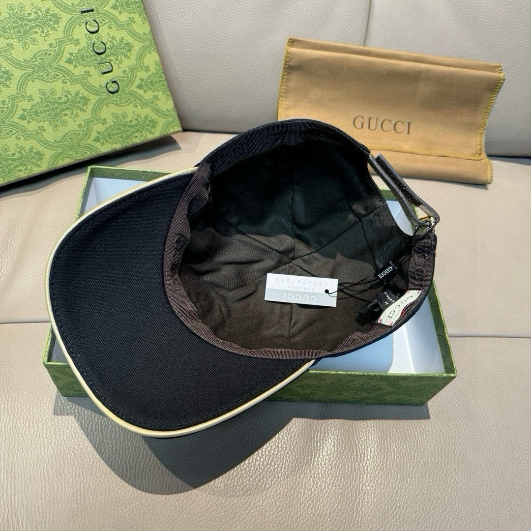配盒子布袋，NY&Gucci(古奇)合作款，最新款原单棒球帽，1:1开模订制，重工刺绣，细节可媲美专柜，