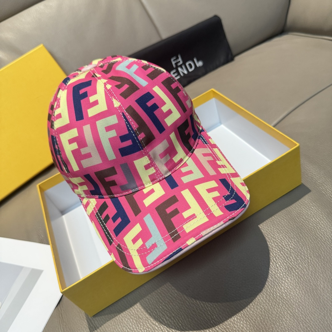 配盒子布袋，Fendi（芬迪）新款原单棒球帽， 双F提花，专柜常年热卖款，口碑极佳，1:1开模订制，原版