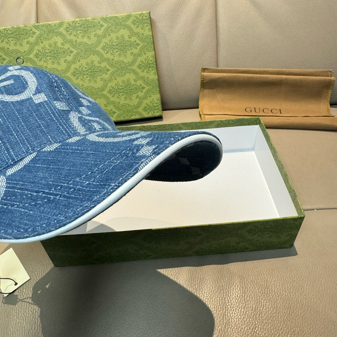 配包装布袋，Gucci古奇新款原单棒球帽， 大双G，专柜1:1开模订制，完美对花，原版帆布面料+头层牛皮
