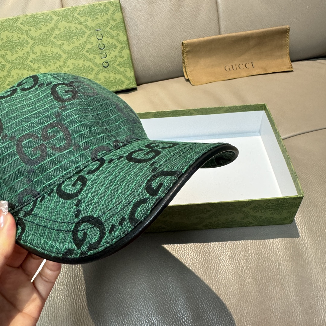 官网新款出货配包装布袋，Gucci古奇最新款原单棒球帽， 大双G，专柜1:1开模订制，完美对花，原版帆布