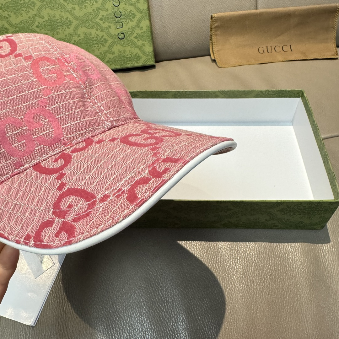 官网新款出货配包装布袋，Gucci古奇最新款原单棒球帽， 大双G，专柜1:1开模订制，完美对花，原版帆布