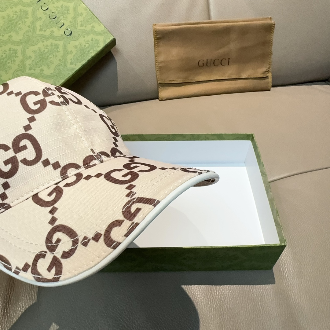 官网新款出货配包装布袋，Gucci古奇最新款原单棒球帽， 大双G，专柜1:1开模订制，完美对花，原版帆布