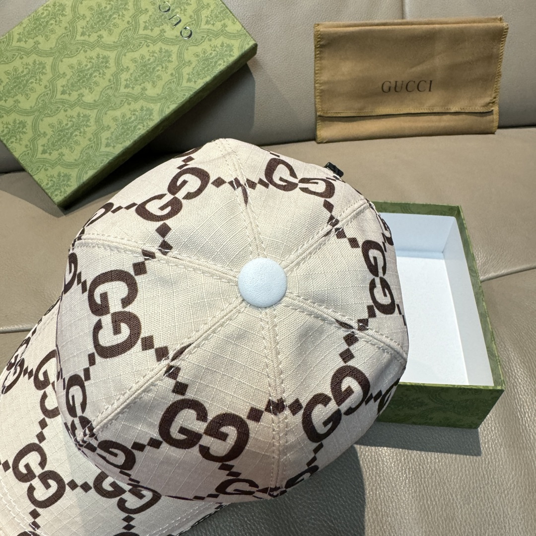 官网新款出货配包装布袋，Gucci古奇最新款原单棒球帽， 大双G，专柜1:1开模订制，完美对花，原版帆布