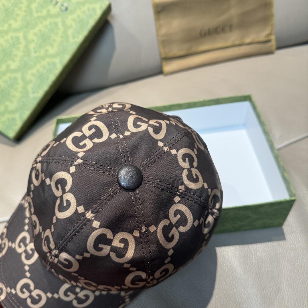 官网新款出货配包装布袋，Gucci古奇最新款原单棒球帽， 大双G，专柜1:1开模订制，完美对花，原版帆布