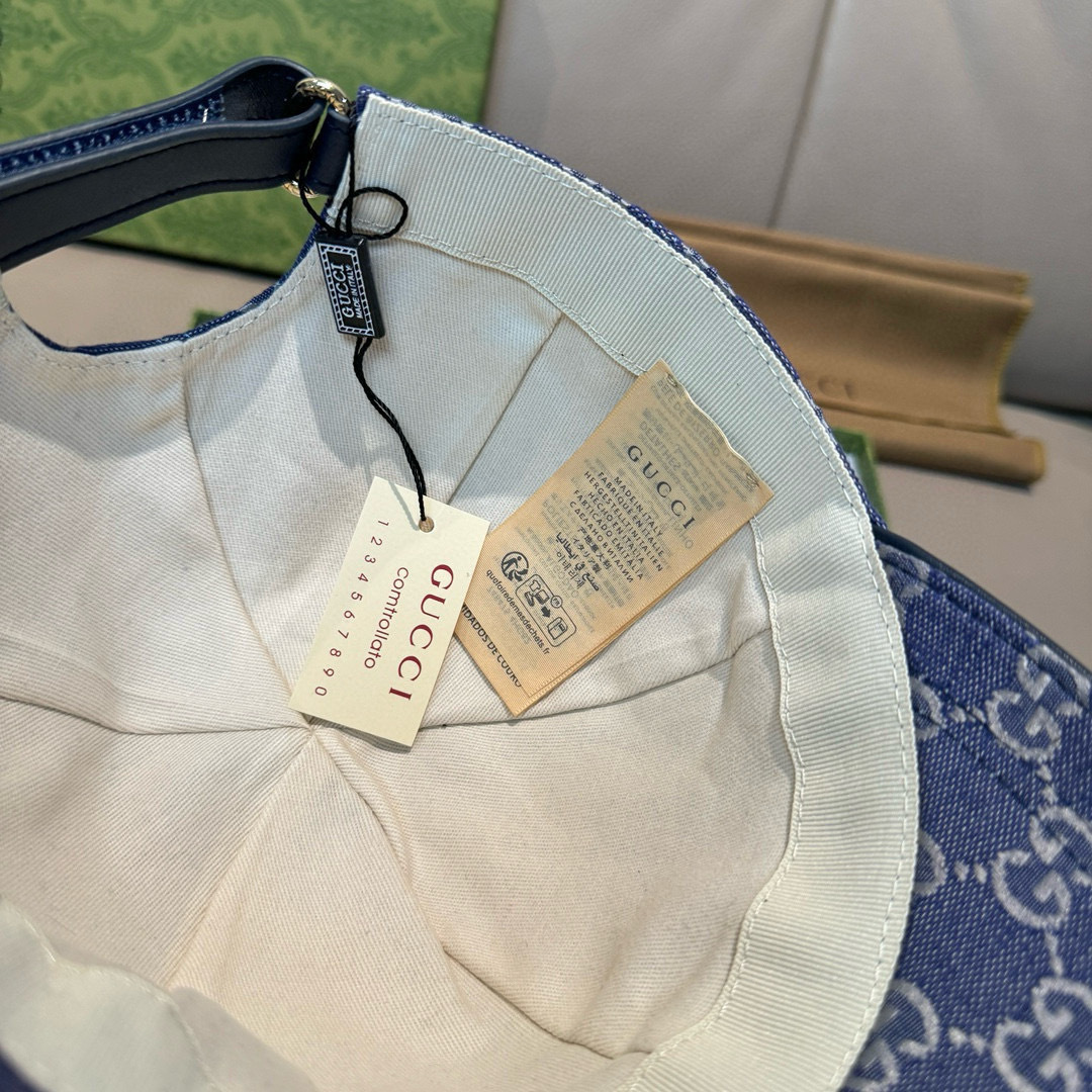 配包装布袋，Gucci(古奇)新款原单棒球帽， 金属小双G，专柜最新款，1:1开模订制，正版开模五金，原