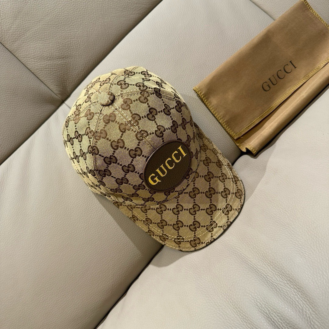 配包装布袋，Gucci(古奇)新款原单棒球帽，Gucci烫金，专柜最新款，1:1开模订制，正版开模，原版