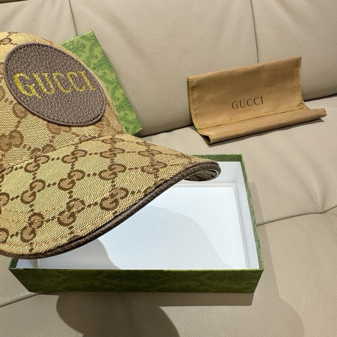 配包装布袋，Gucci(古奇)新款原单棒球帽，Gucci烫金，专柜最新款，1:1开模订制，正版开模，原版
