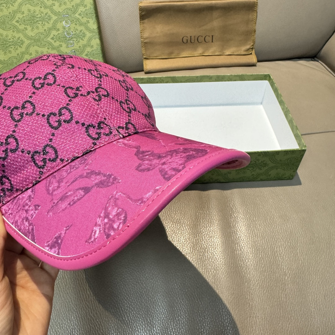 原单版本出货！配盒子布袋，Gucci(古奇)最新原单棒球帽，专柜1:1开模订制，最高版本，原版帆布料+头