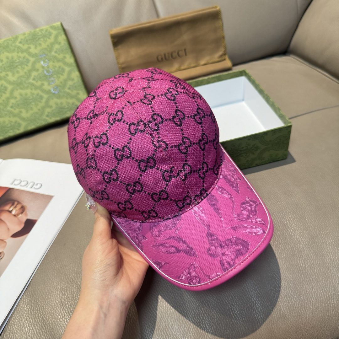 原单版本出货！配盒子布袋，Gucci(古奇)最新原单棒球帽，专柜1:1开模订制，最高版本，原版帆布料+头